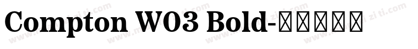 Compton W03 Bold字体转换